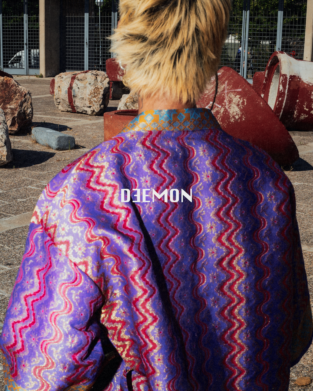 BIRU JACQUARD JACKET