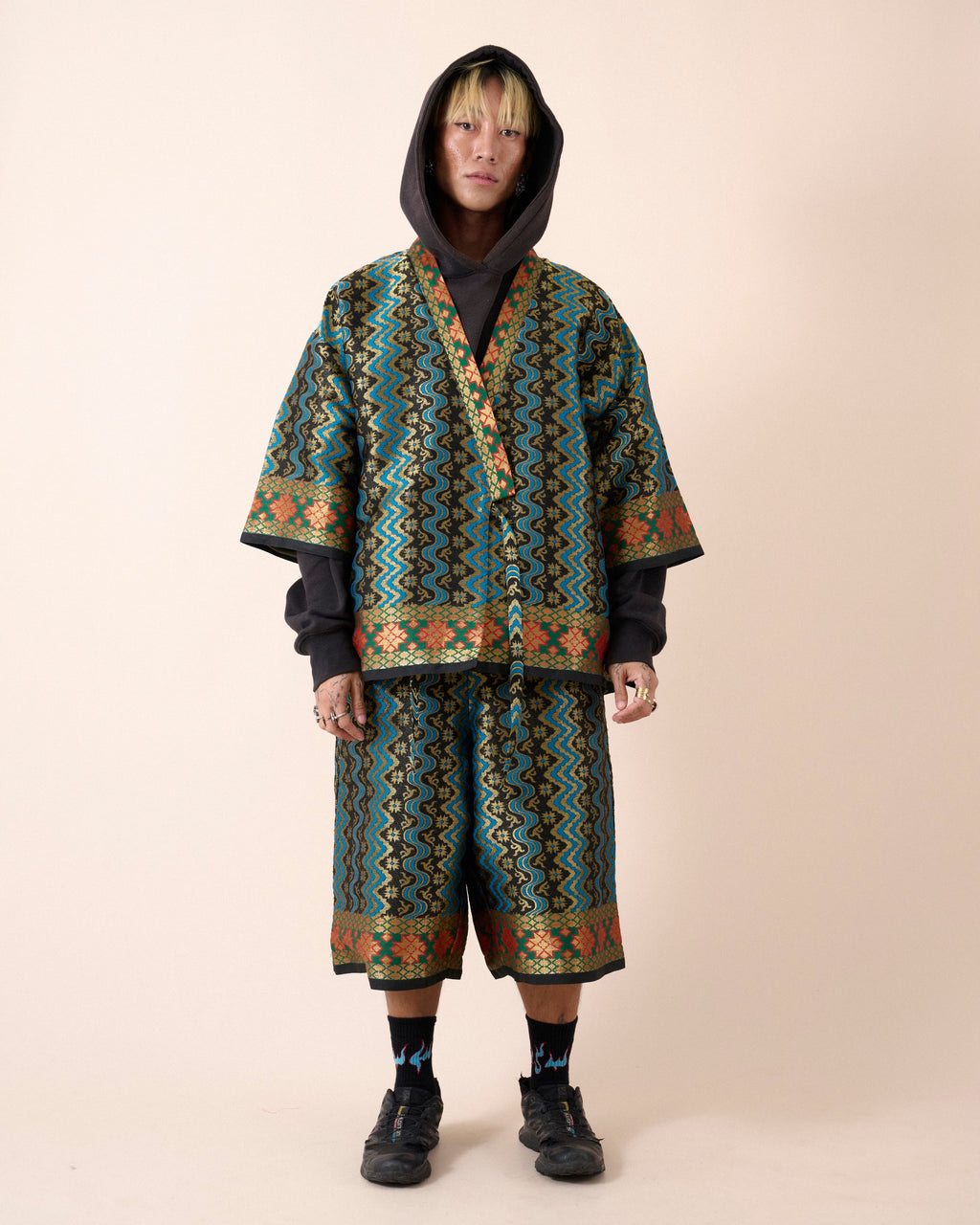 HITAM JACQUARD PANTS