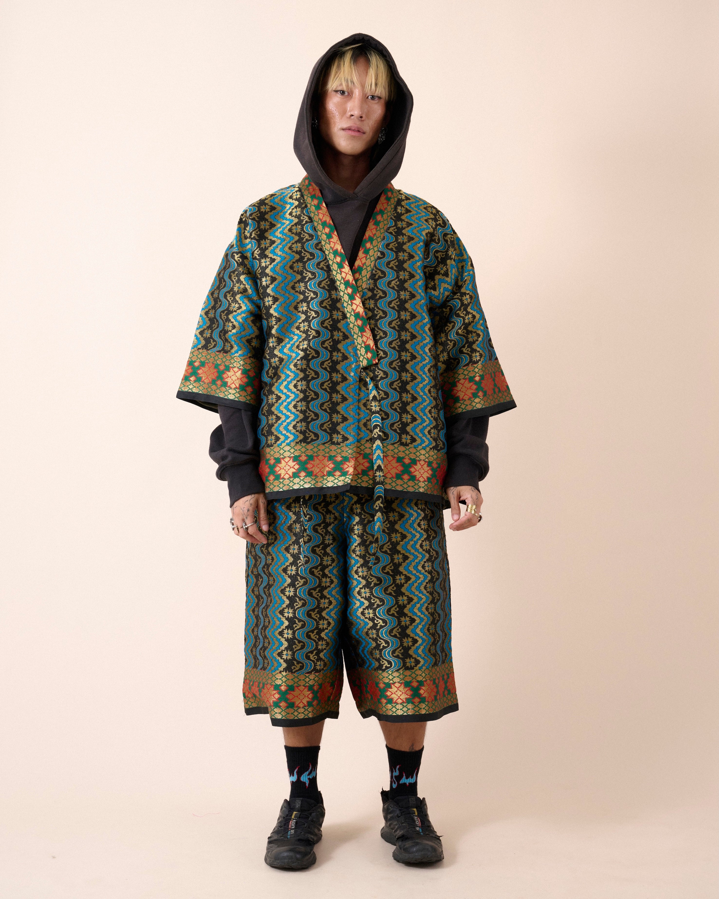 HITAM JACQUARD PANTS