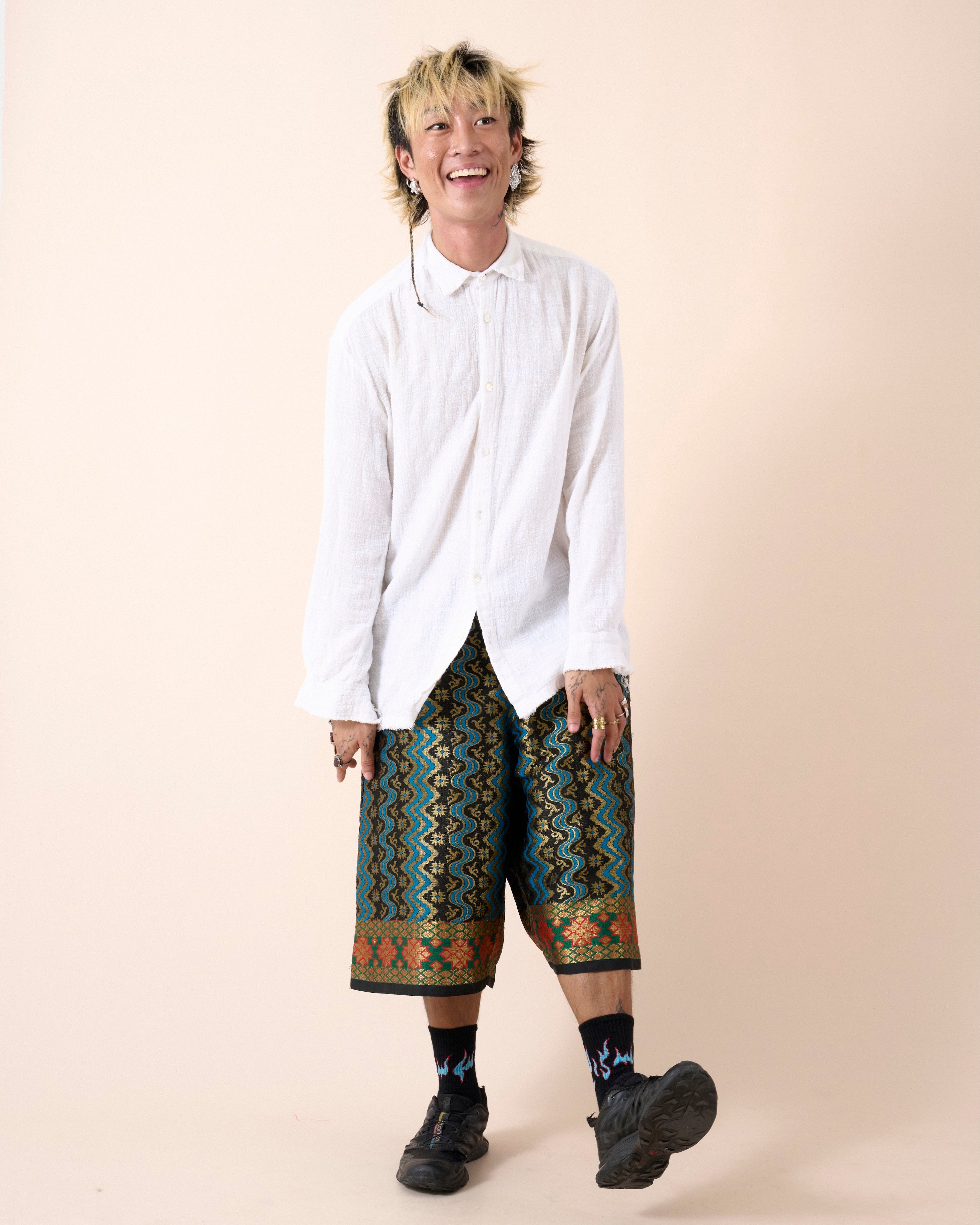 HITAM JACQUARD PANTS