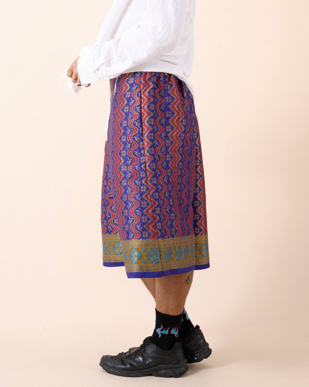BIRU JACQUARD PANTS