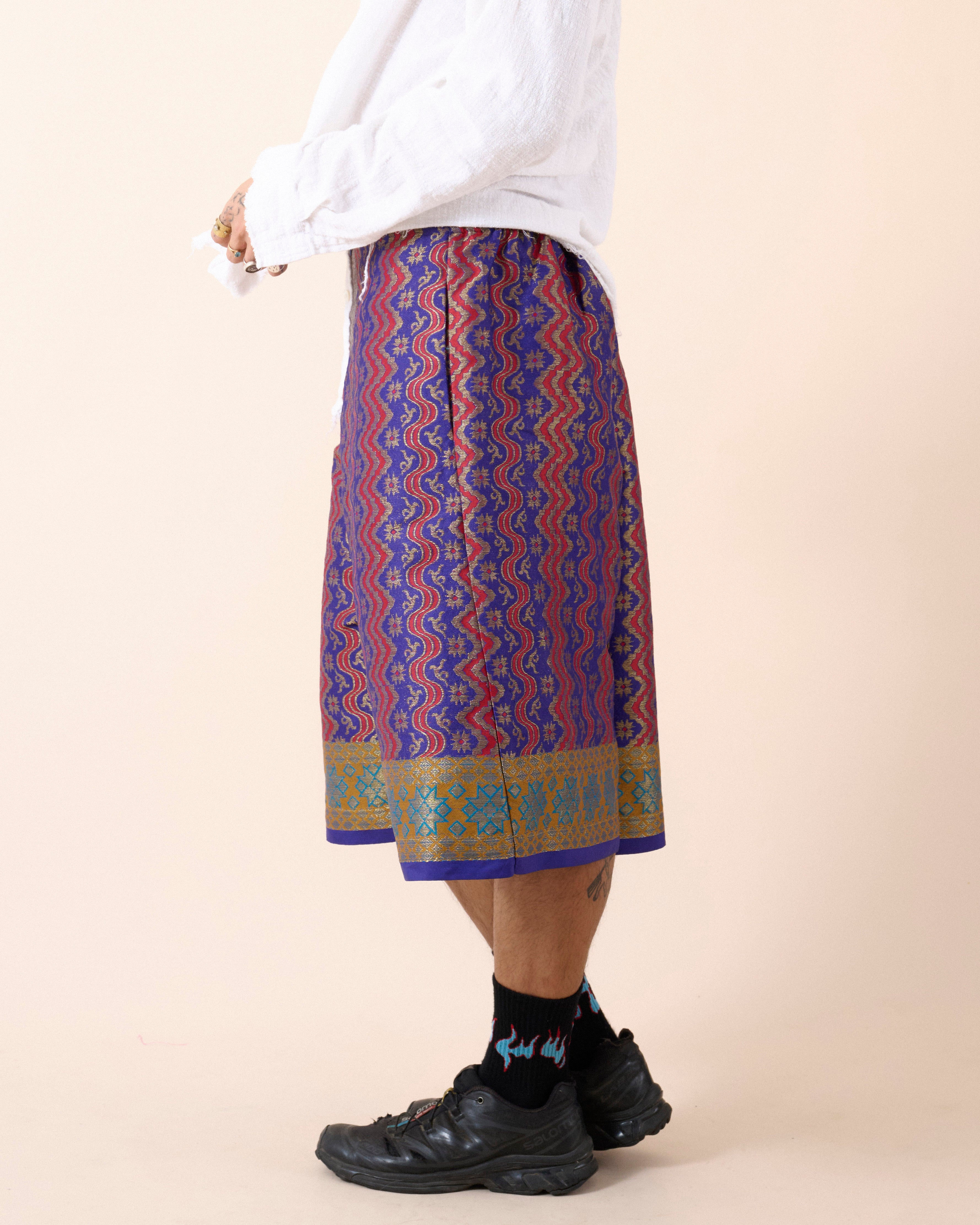 BIRU JACQUARD PANTS